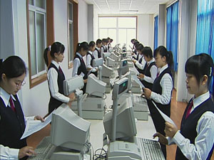 石家莊財會學校模擬收銀實訓室